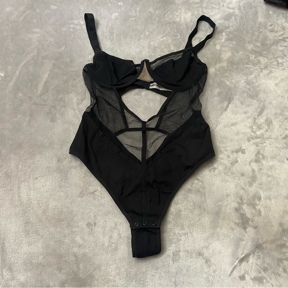 New! UNDRESS CODE Black Remember Me Thong Bodysuit 10863 - Picture 6 of 12